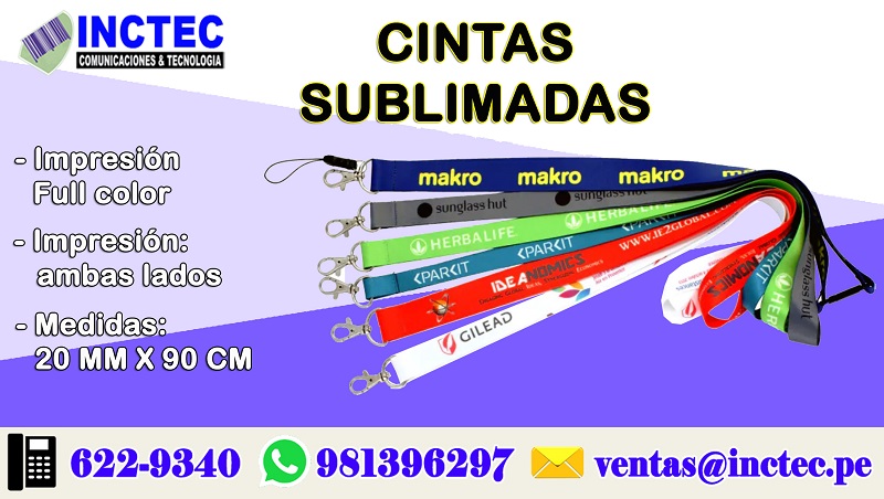 Cintas Sublimadas peru