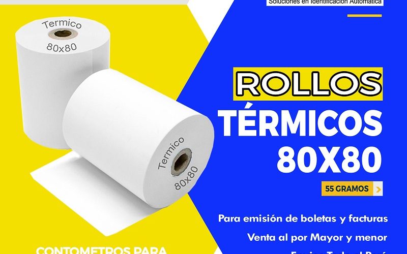 Papel Térmico Contometro en San Isidro