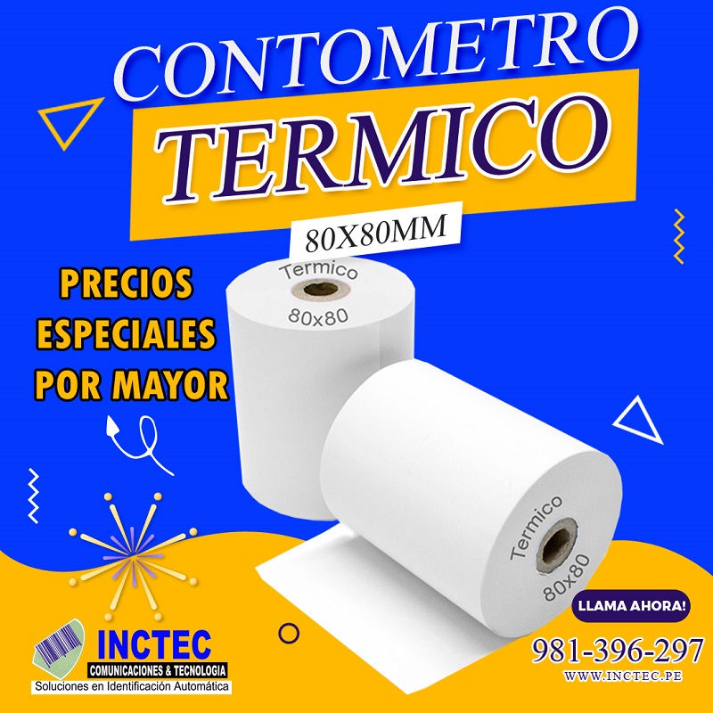 Contometros de papel termico Ate