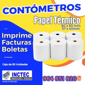 Rollos De Papel Para Boletas chorrillos