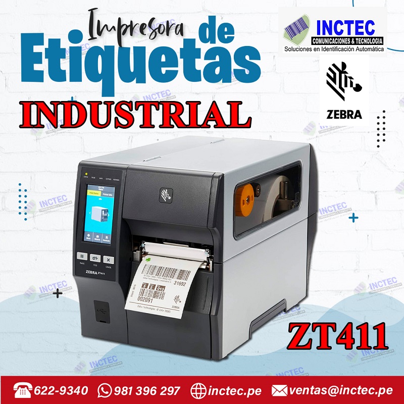 Impresora zebra zt411