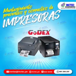 Reparación y Mantenimiento de IMPRESORAS GODEX
