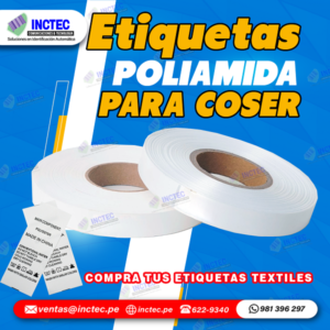 etiquetas de poliamida textil para coser